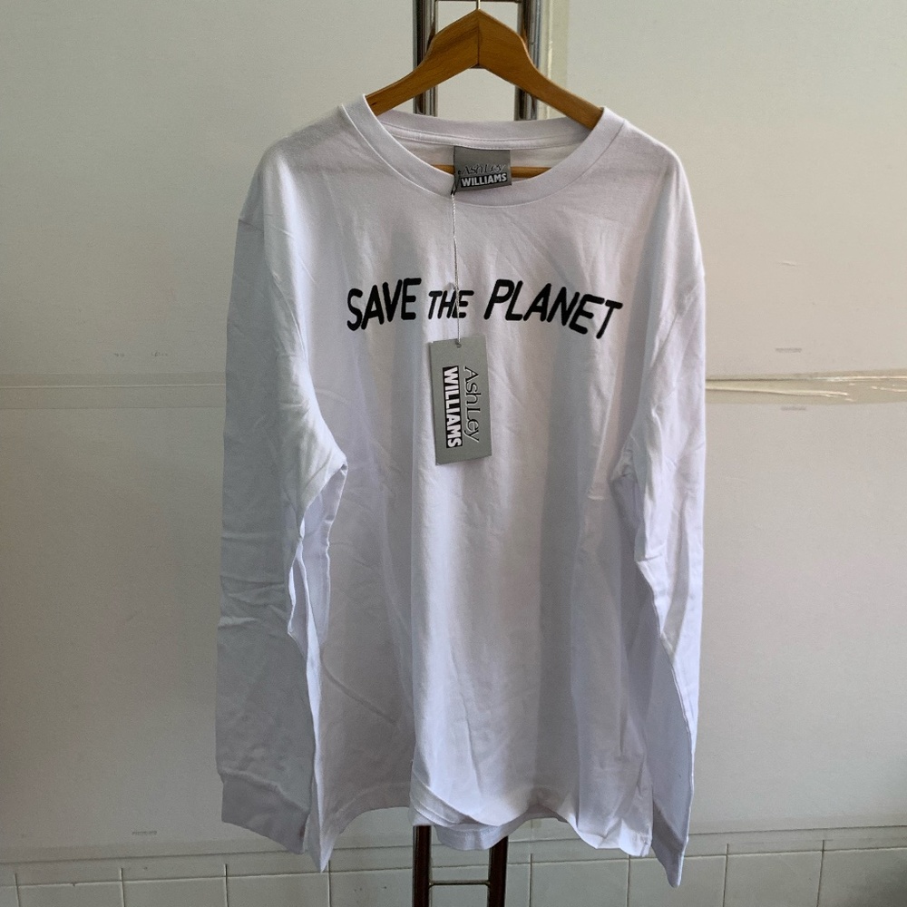Ashley Williams - White 'Save The Planet' T-Shirt